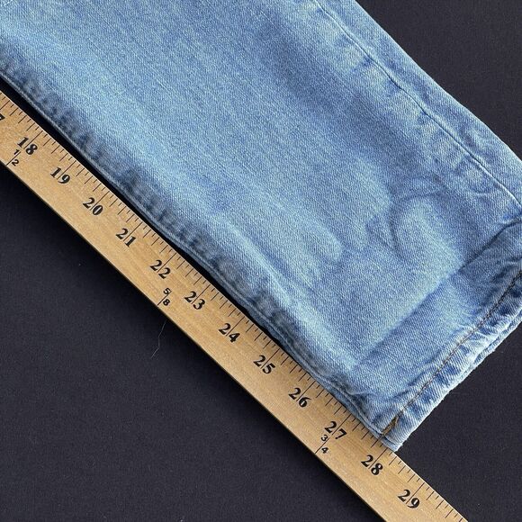 J Crew Broken in Boyfriend Jeans Womens Size 29 Blue Distressed Cotton Casual - Picture 11 of 11